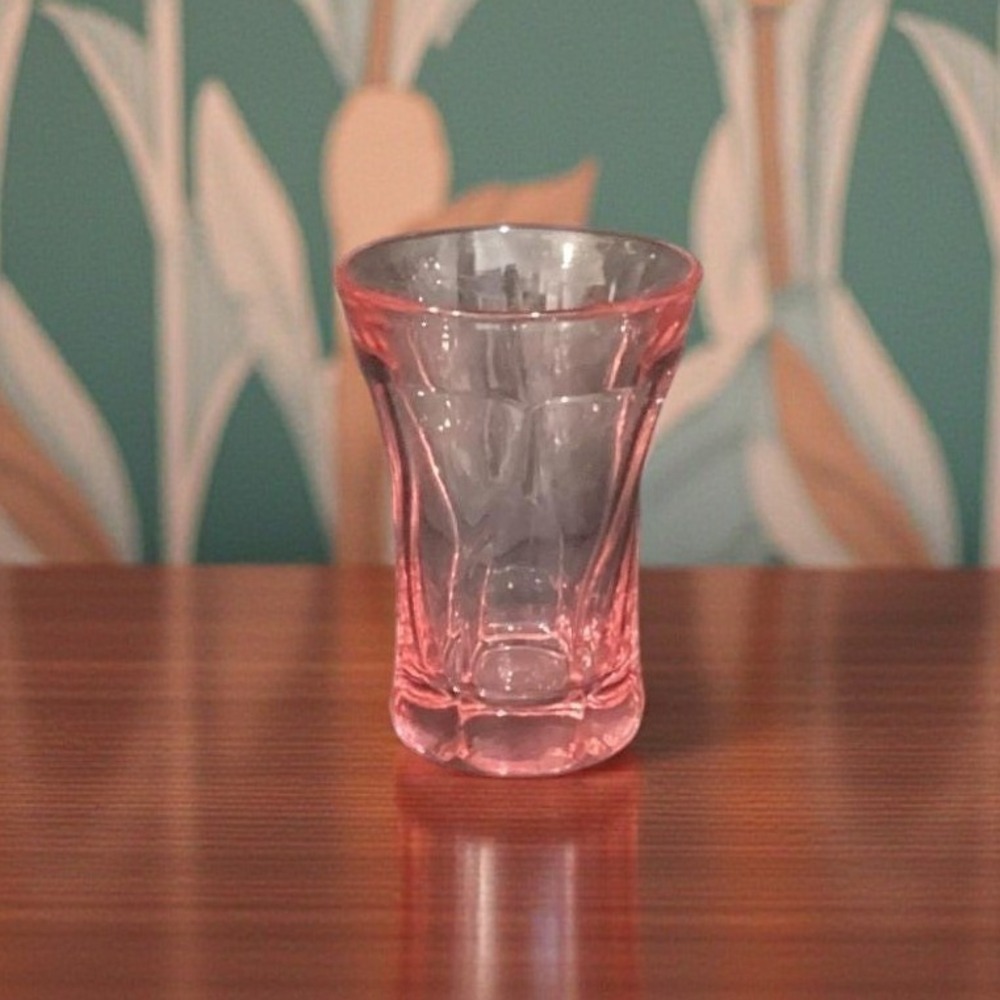 Fostoria Pink Jamestown Flat Tumbler, Vintage 10oz Cocktail Glass,  Drinkware
